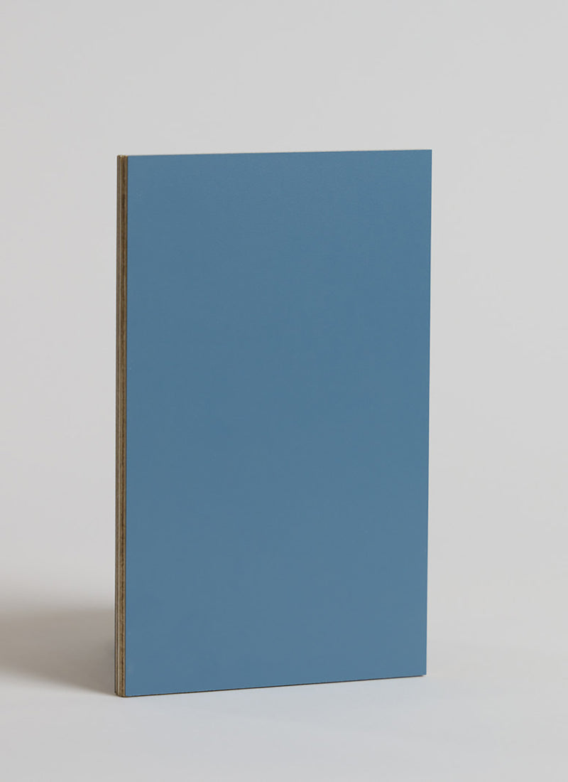 Plyco's 0.6mm Light Blue Laminate on a white background