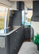 3mm Charcoal Vanply used as interior caravan plywood for wall panels and cabinets from Melbourne plywood supplier Plyco without a white background