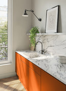 Orange Decor Laminate sheets from Melbourne plywood supplier Plyco used for cabinetry, without a white background