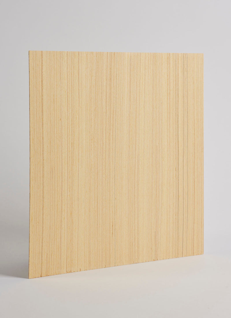 Melbourne plywood supplier Plyco's 2mm Engineered Poplar Plywood used as the core substrate for manufacturing our Legnoply laser cutting and engraving products on a white background