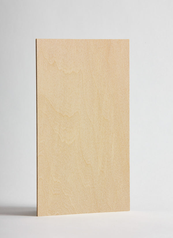 2mm Basswood Laserply in 600 x 300mm panels from local plywood supplier Plyco on a white background