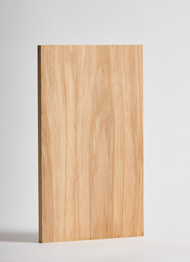 Plyco's Blackwood pressed on 18mm Birch Plywood on a white background