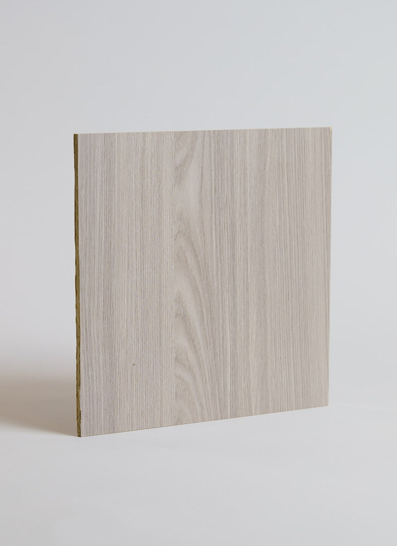 3mm Grey Oak Vanply caravan wall panels from plywood supplier Plyco on a white background