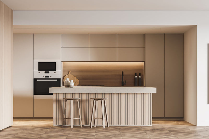 Local plywood supplier Plyco's 18mm MDF panels used in a Melbourne kitchen renovation