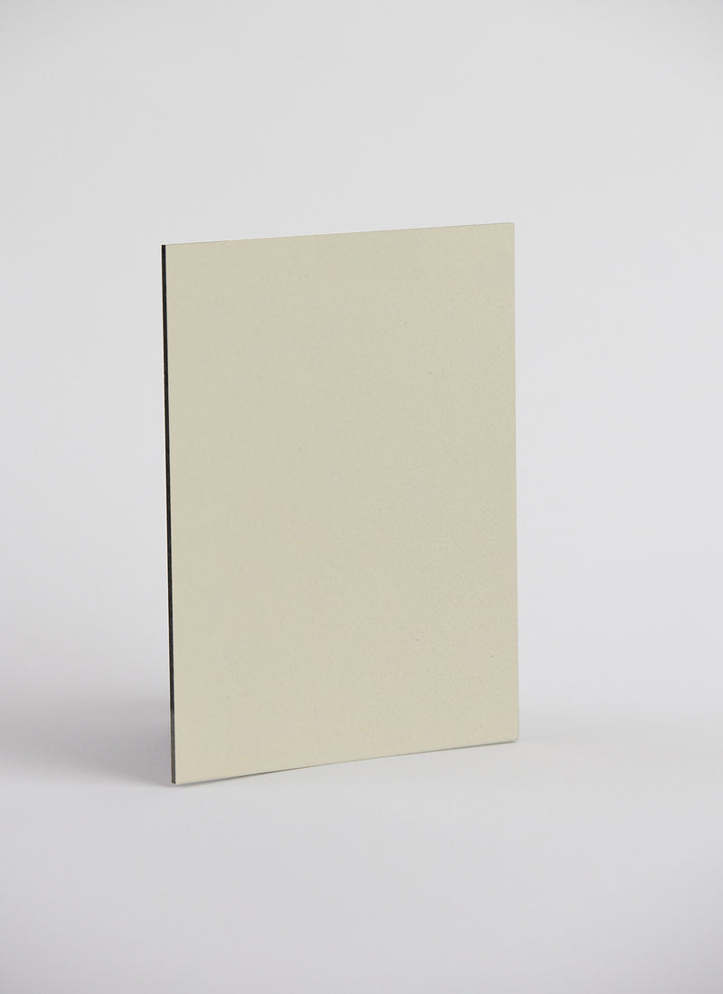 2400 x 1200 x 3mm Laminex Aquapanel in Antique White Natural on a white background