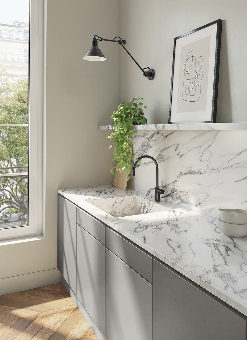 Ashen Decoply sheets from Melbourne plywood supplier Plyco used for cabinetry, without a white background