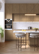 Alicante Oak Decoply sheets from Melbourne plywood supplier Plyco used in a kitchen project, without a white background