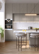 Malaga Elm Decoply sheets from Melbourne plywood supplier Plyco used in a kitchen project, without a white background