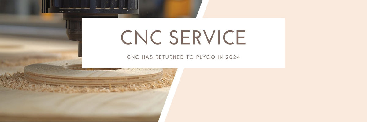 Closeup of Plyco's CNC service that is now available to Australian plywood customers