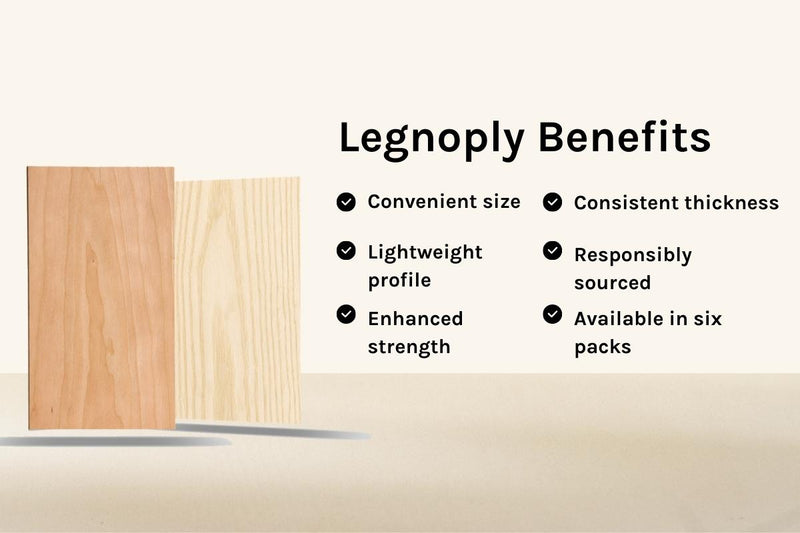 Product benefits of local plywood supplier Plyco's Legnoply panels for laser cutting and engraving