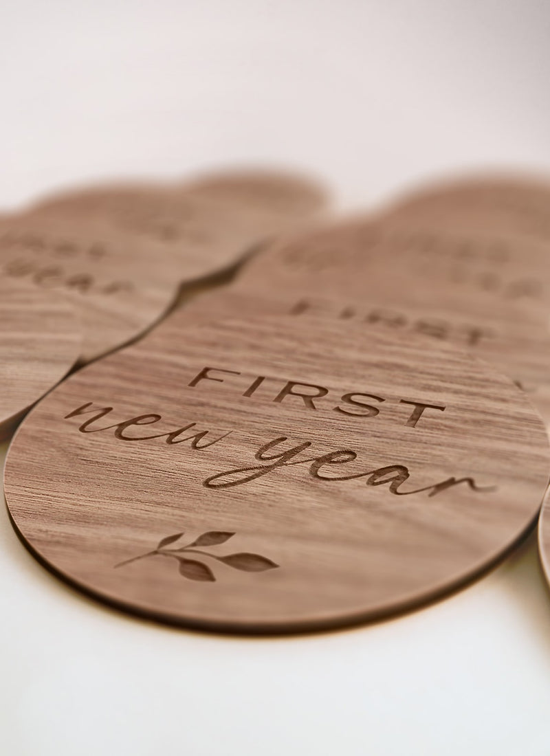 Laser cutting and engraving project using Melbourne plywood supplier Plyco's 3mm American Walnut Legnoply Pack on a white background
