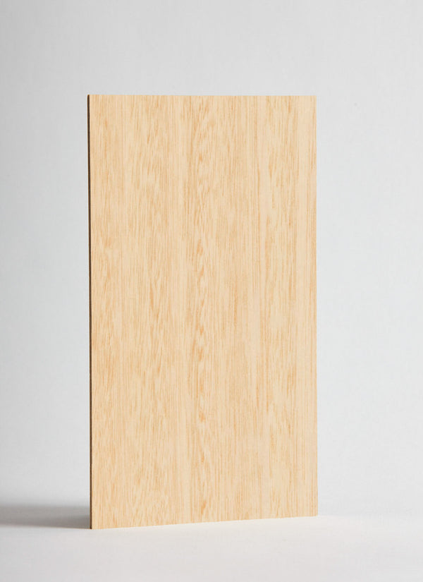 Plyco's 600 x 300 x 3mm Victorian Ash Ash Laserply plywood panel on a white background