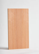 Plyco's beautiful 3mm Tasmanian Myrtle Micropanel laser cutting MDF on a white background