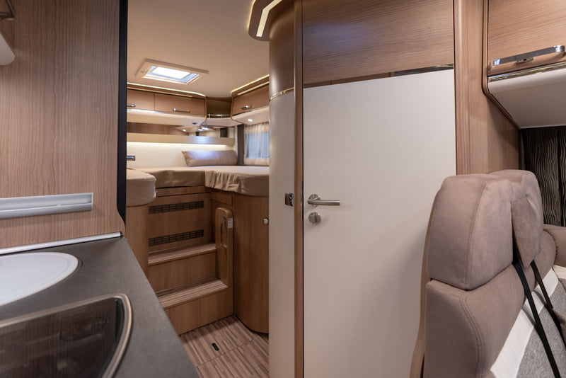Local Melbourne plywood supplier Plyco's lightweight laminated plywood product Alkorcell used in a caravan/mobile home project