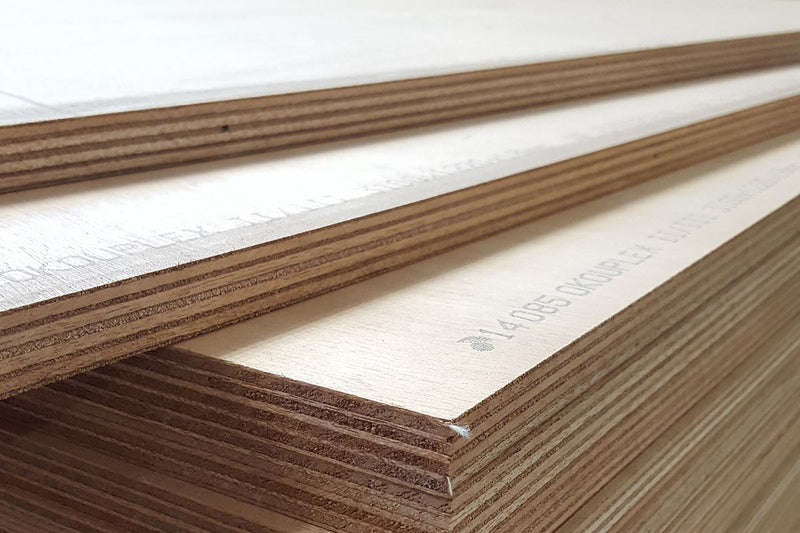 Local plywood supplier Plyco's 25mm thick AB Gaboon Marine Plywood sheets ready to ship Australia wide