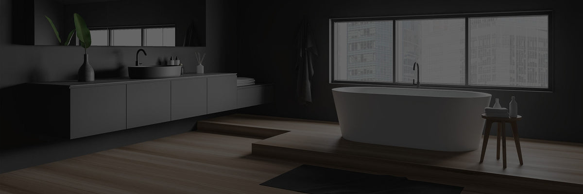 Collection page header image featuring a Melbourne bathroom project using local plywood supplier Plyco's 15mm Tongue and Groove Plywood flooring