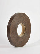 Plyco's 100m x 21mm x 1mm Unglued ABS Vanply Edging in Chocolate Oak on a white background