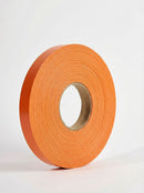 Plyco's 100m x 21mm x 1mm Unglued ABS Vanply Edging in Orange on a white background