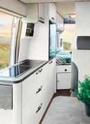 3mm Eggshell Vanply used as interior caravan plywood for wall panels and cabinets from Melbourne plywood supplier Plyco without a white background