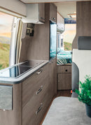 3mm Graphite Oak Vanply used as interior caravan plywood for wall panels and cabinets from Melbourne plywood supplier Plyco without a white background