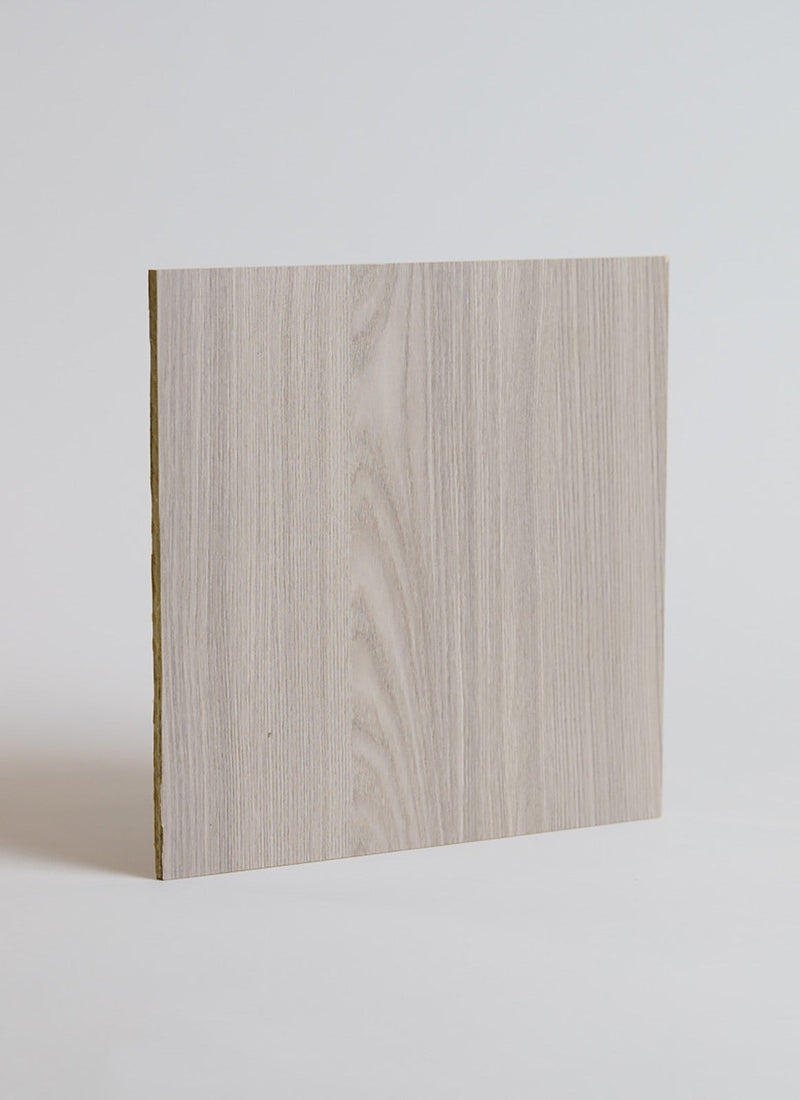 3mm Grey Oak Vanply caravan wall panels from plywood supplier Plyco on a white background