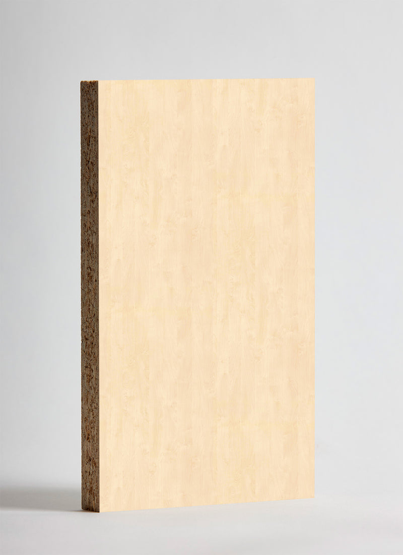 Plyco's 18mm Mainau Birch EGGER Panel on a white background