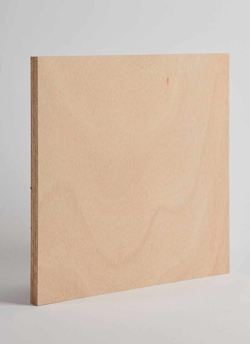 Melbourne plywood supplier Plyco's 18mm BB Gaboon Exterior Plywood on a white background