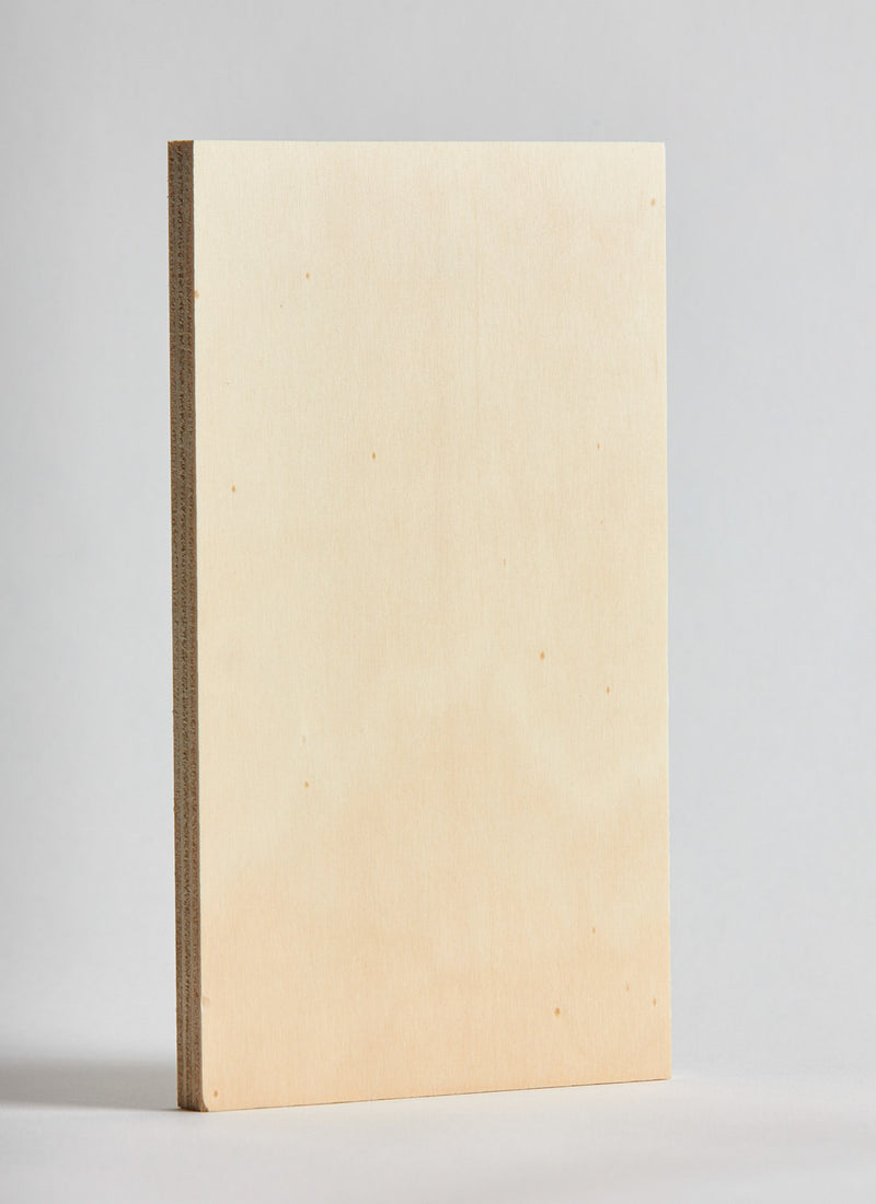 Plyco's 12mm Poplar Premium Plywood on a white background