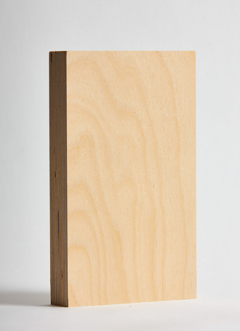 Plyco's famous Premium European Birch 30mm Plywood sheet on a white background