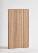 Plyco's American Walnut on Birch 18mm Quadro plywood panel on a white background