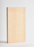 Plyco's Tasmanian Oak Veneer pressed onto an 18mm Birch Plywood Quadro panel on a white background