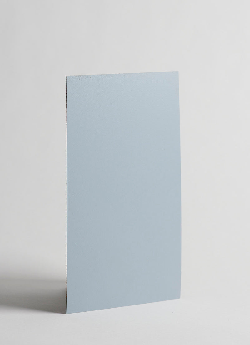 Plyco's 0.8mm Murchison Blue Retro Laminate on a white background