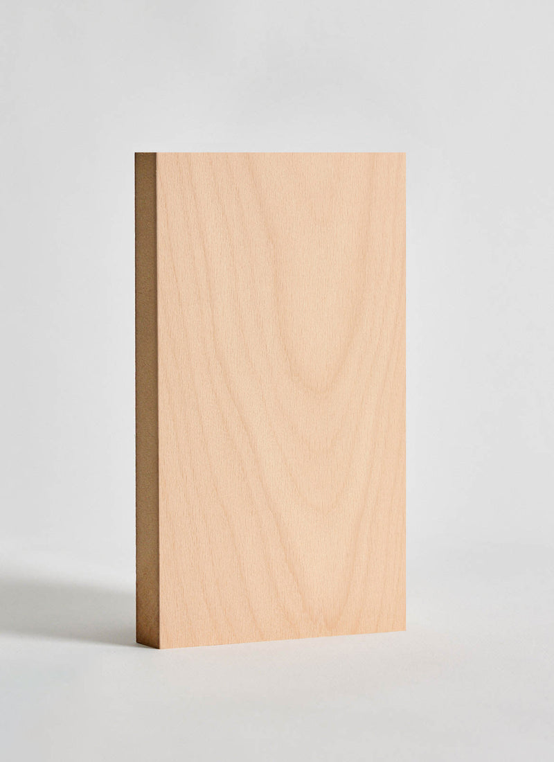 Plyco's 18mm European Beech Veneered MDF on a white background